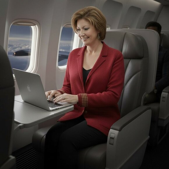 St. John Vibrant Red Blazer - Picture 4 of 11